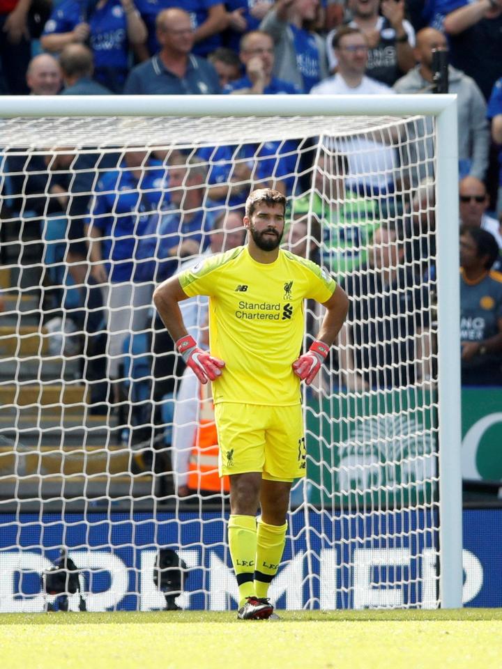  Alisson lost the ball in his own area trying to be too clever and conceded a goal