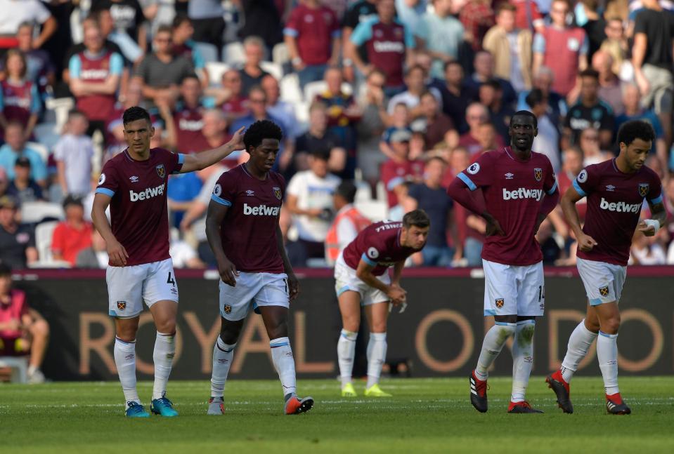  West Ham have endured a nightmare start to the season