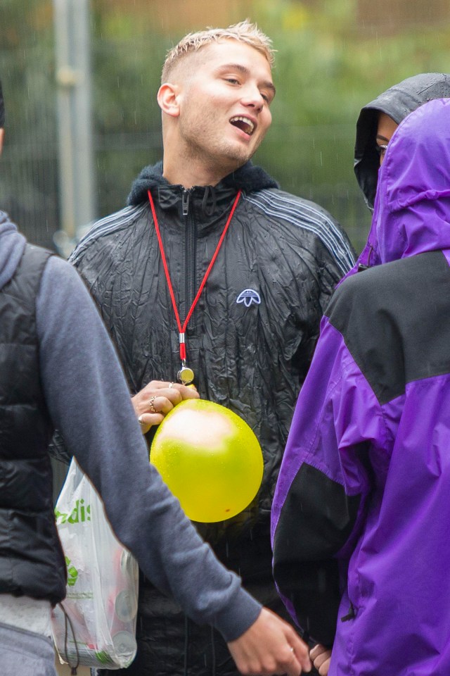 Despite the rain Rafferty and his mates looked like they were having a great time