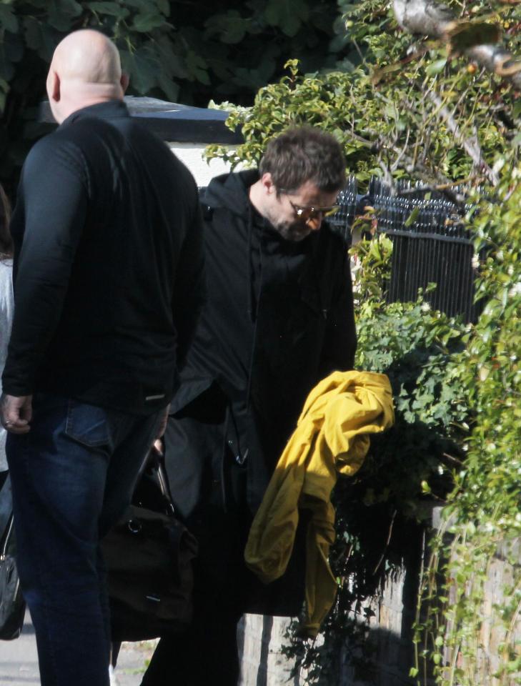  Liam Gallagher was pictured returning to his home in North London on Saturday