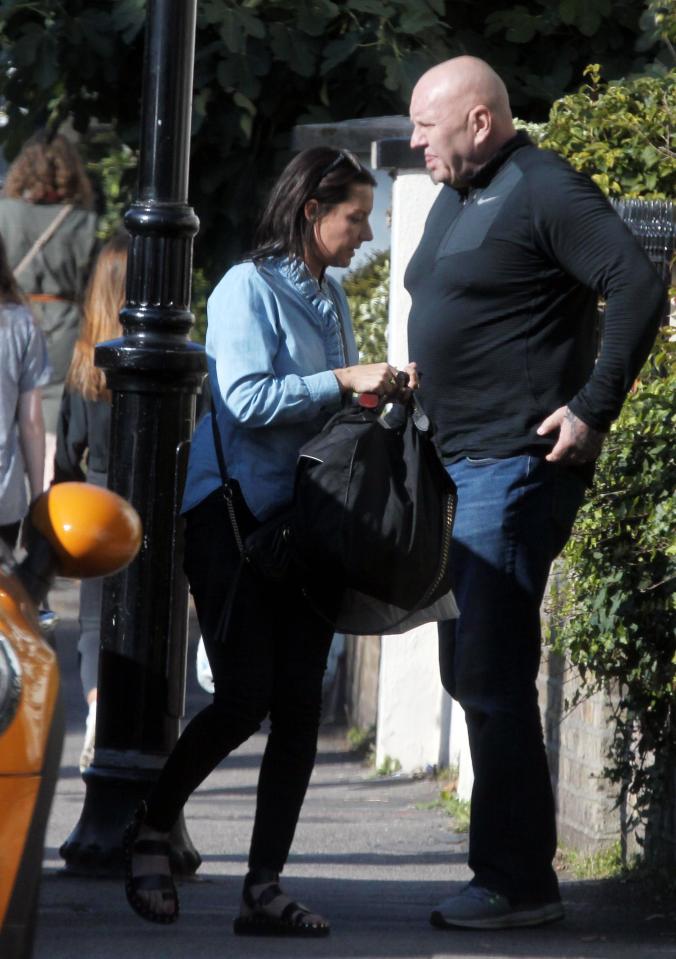  Liam was joined by girlfriend Debbie Gwyther, who he was seen grabbing by the throat in CCTV footage released by The Sun