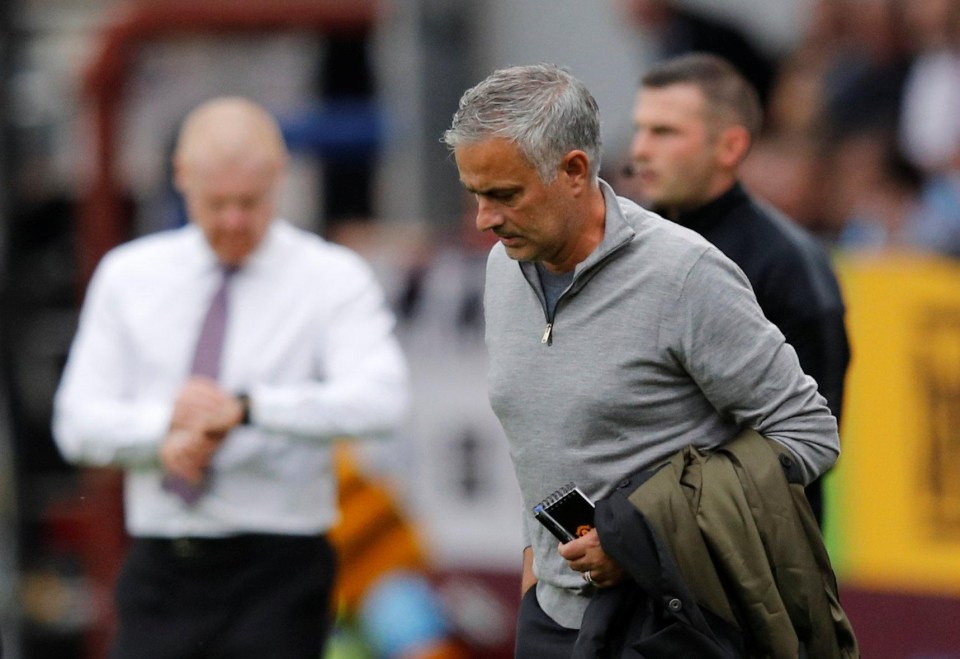 Manchester United boss Mourinho found himself under pressure after defeats to Brighton and Tottenham