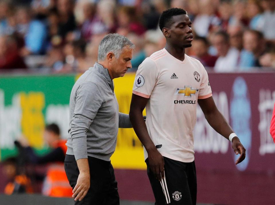  Jose Mourinho has taken the captain's armband away from Paul Pogba