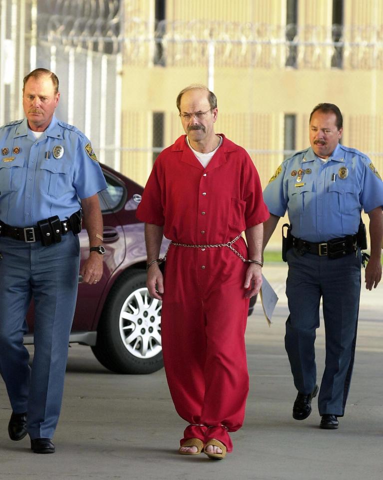  Dennis Rader pictured in 2005 after being sentenced to 10 consecutive life sentences