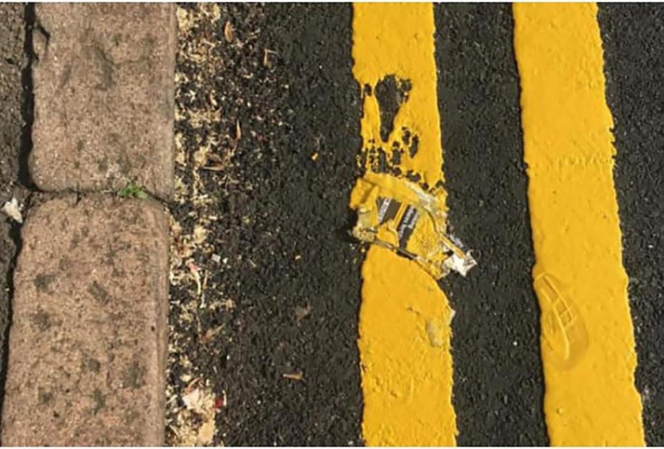  Residents of Earl Street complained that the rubbish was now glued to the road