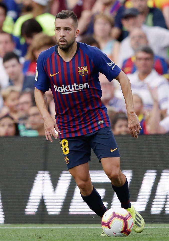  Spanish left-back Jordi Alba moved to the Catalan club from Valencia in 2012