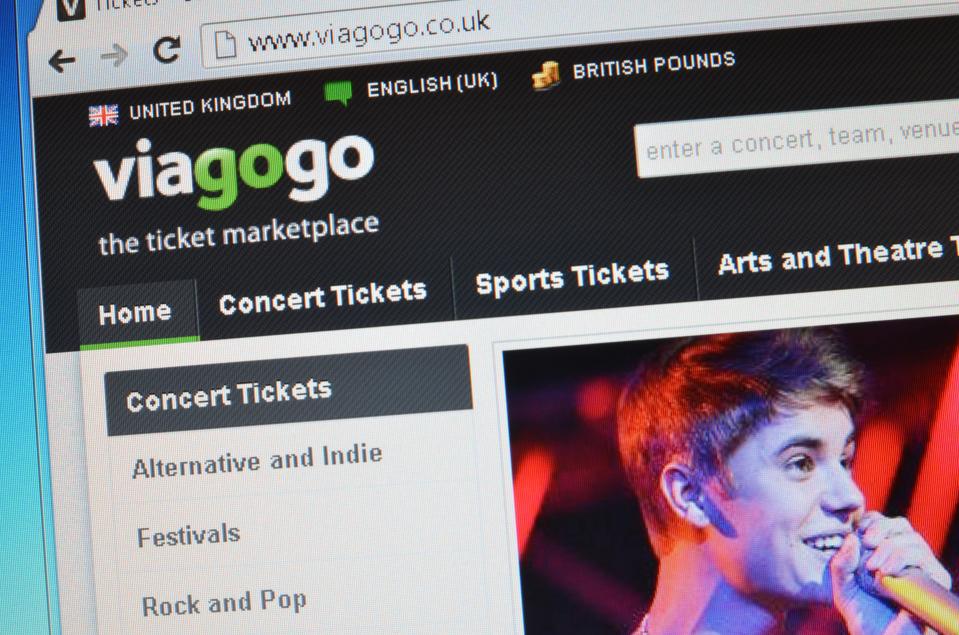  The ticketing website has changed the way it advertises ticket prices