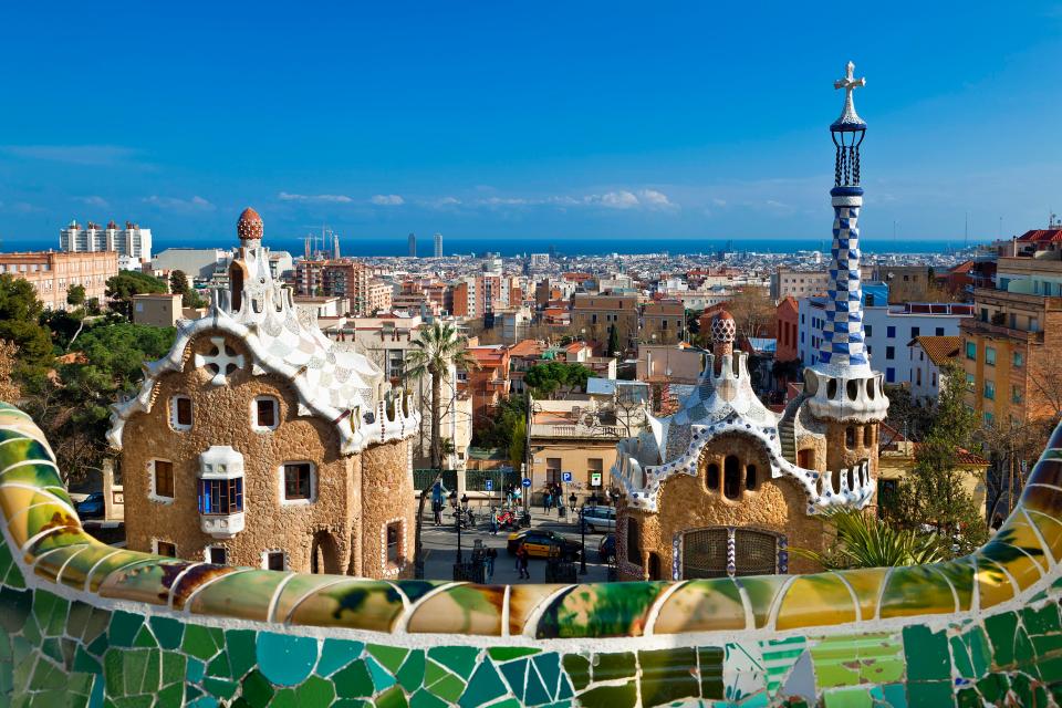  The Park Guell in Barcelona, Spain, is just one of the many sights the city has to offer