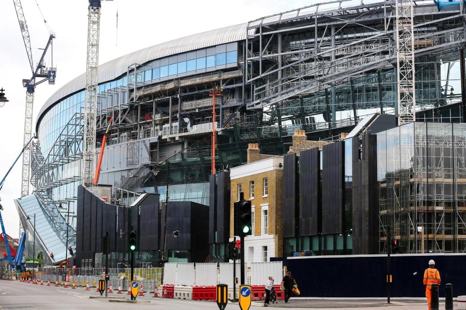  Spurs are still waiting for their £850m new home to be completed