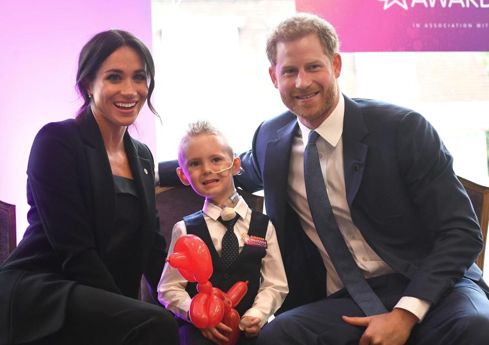  The pair paid tribute to seriously ill kids, including Mckenzie Brackley, after arriving at the star-studded bash yesterday