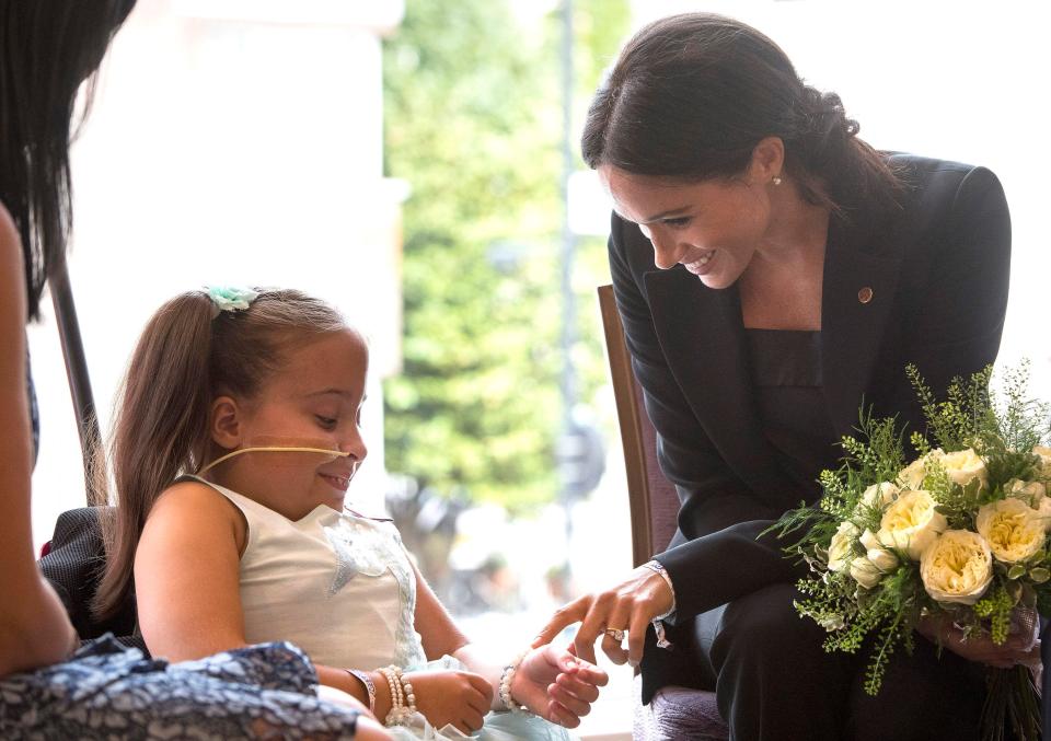  Matilda and Meghan made a pinky promise that she would keep Harry's promise