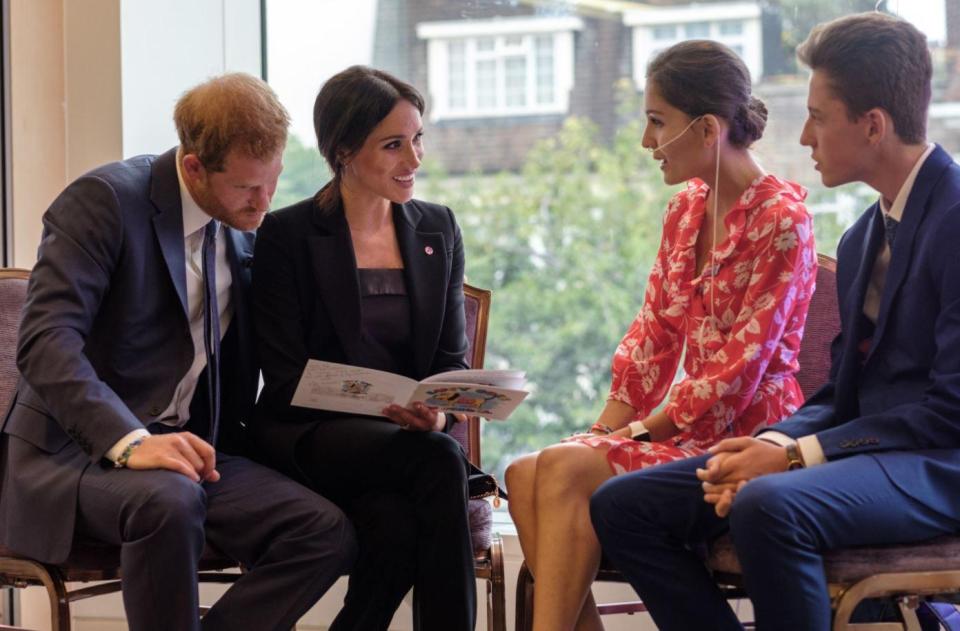  The Duke and Duchess chat with award winner Evie, 16, born with spina bifida