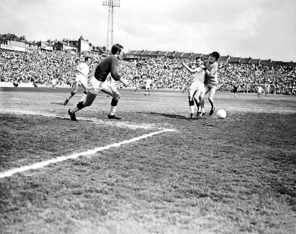 Knowles, right, played almost 200 games for Wolves in the 1960s