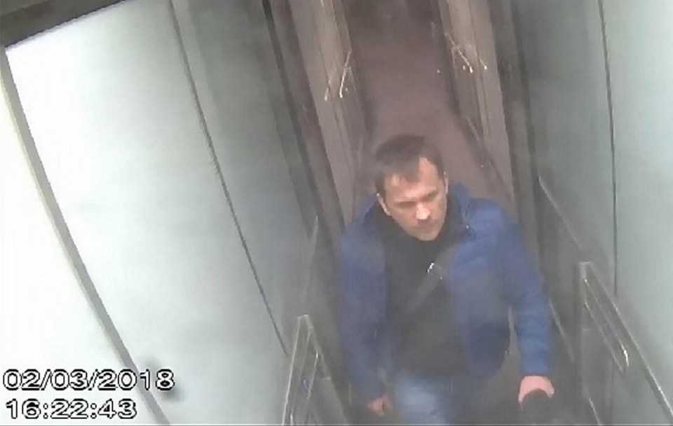 Petrov arriving at Gatwick Airport two days before the Novichok attack