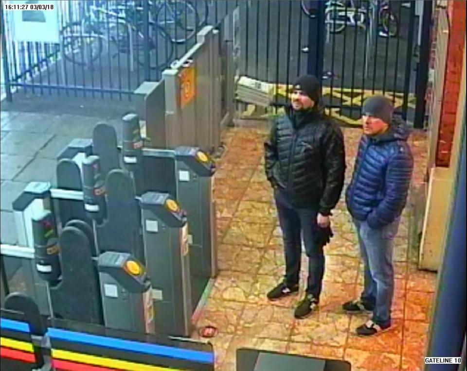  CCTV image of both spiesat Salisbury train station at 16:11hrs on March 3 this year