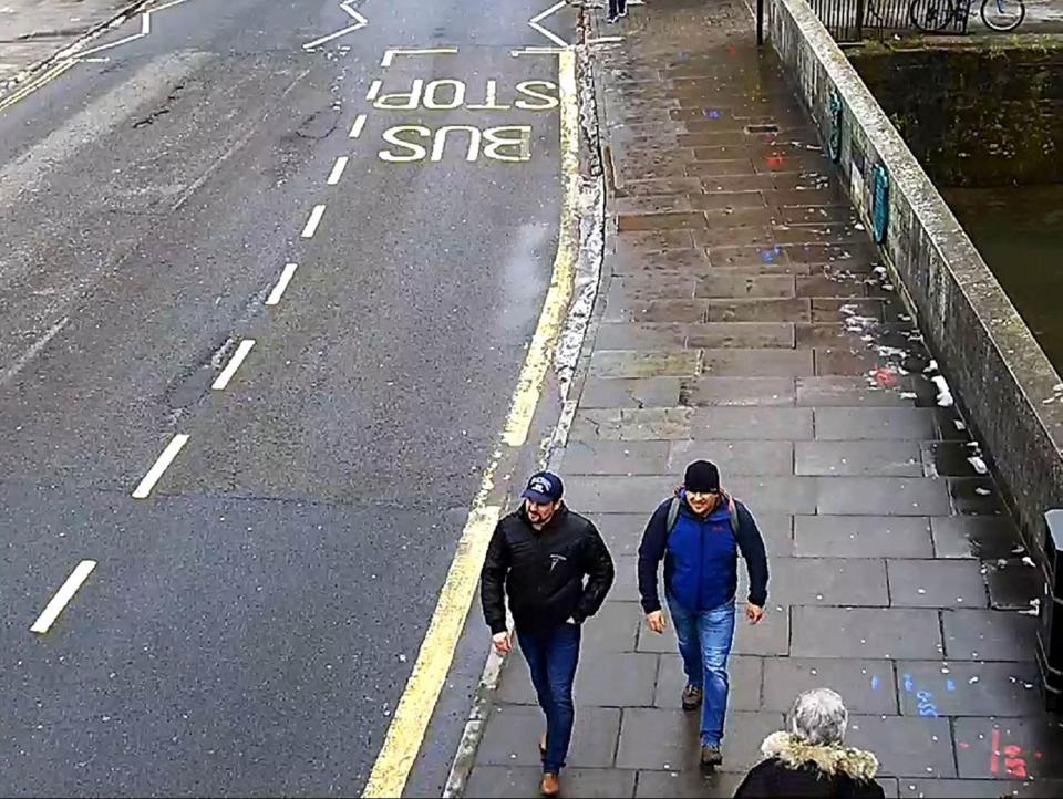  The suspects are then seen walking towards the train station at 1.05pm