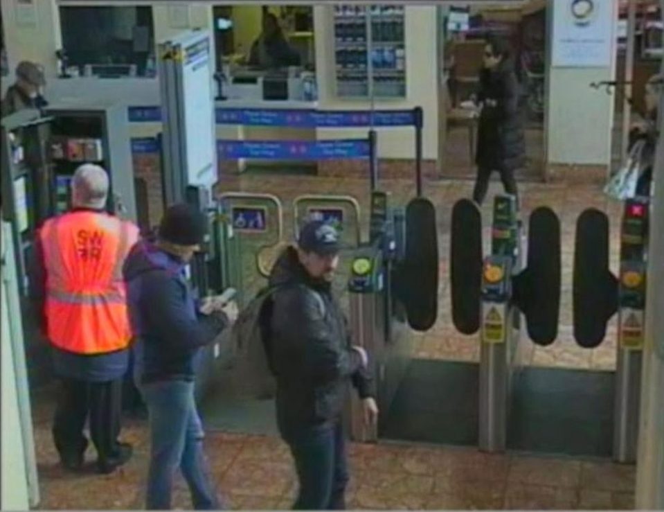  The pair were seen arriving at Salisbury train station at 11.48am on Sunday, March 4