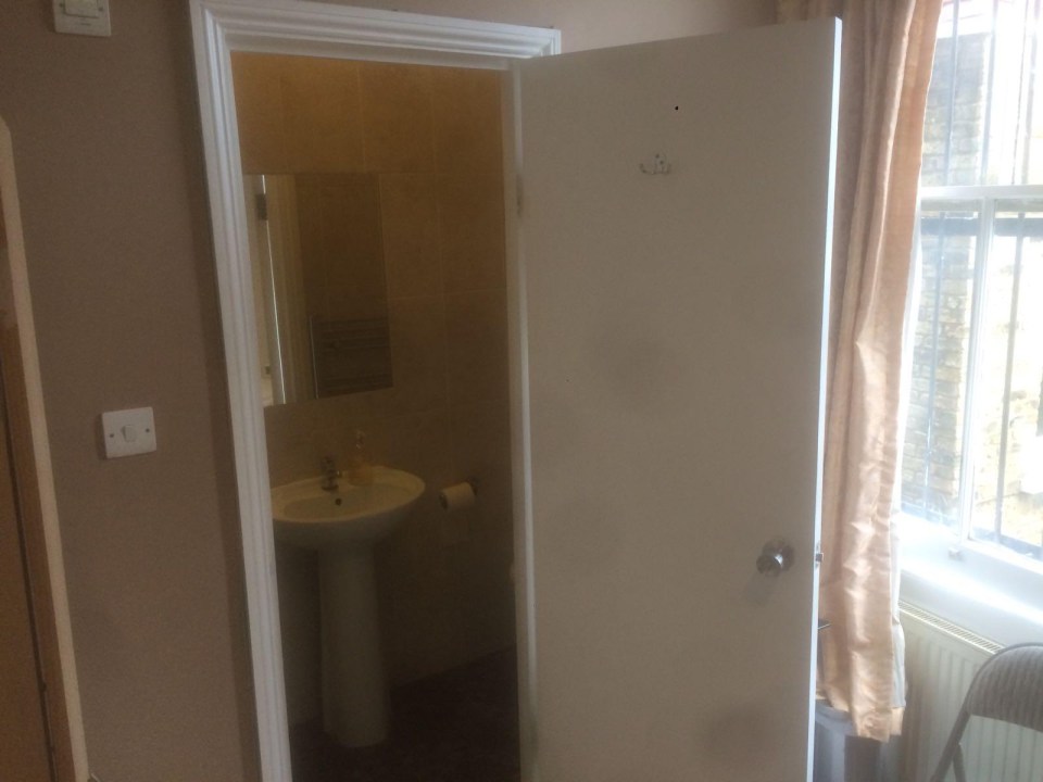 This room has its own private bathroom