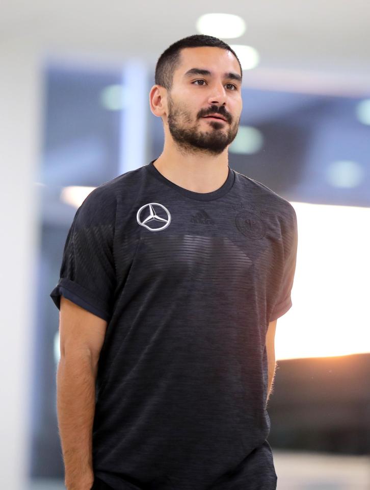  Ex-Borussia Dortmund star Ilkay Gundogan admitted he was nervous before the clash with France - and he certainly looked to have a lot on his mind here