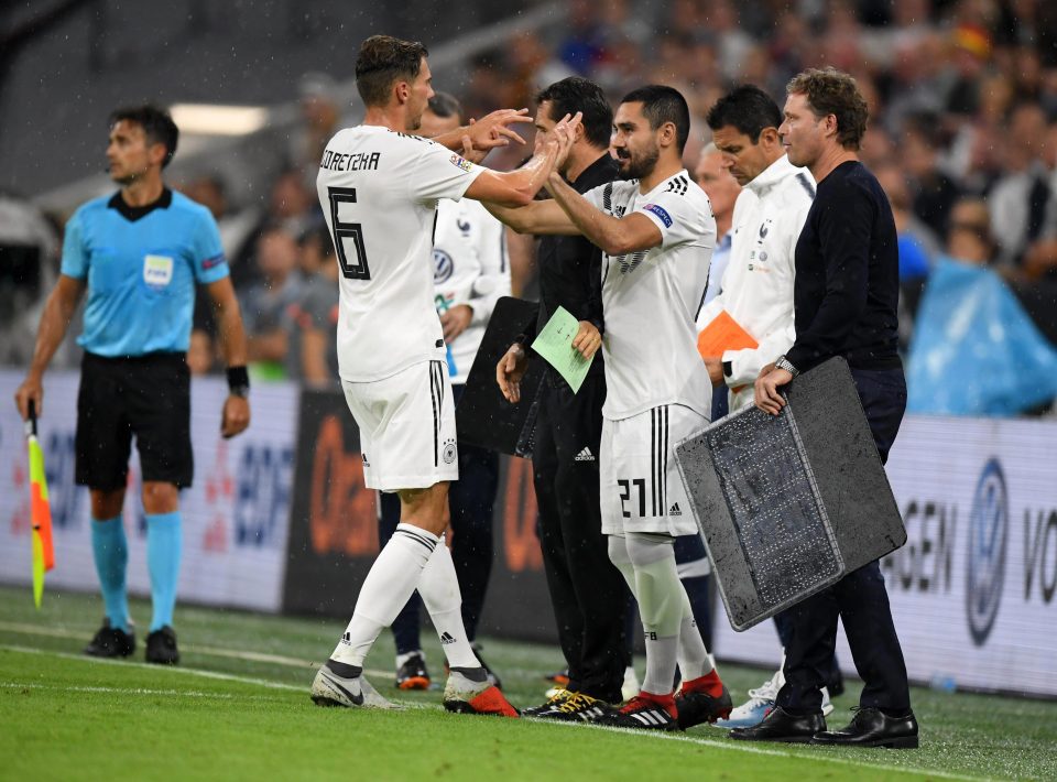  Ilkay Gundogan came on as a sub in the 0-0 draw with world champions France