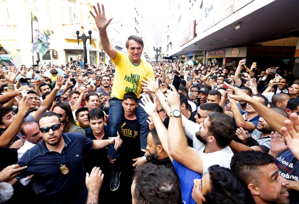  Jair Bolsonaro was not wearing a safety vest when he was knifed during a campaign rally