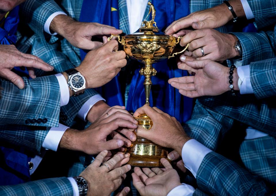  Teams play in fourballs and foursomes during the Ryder Cup