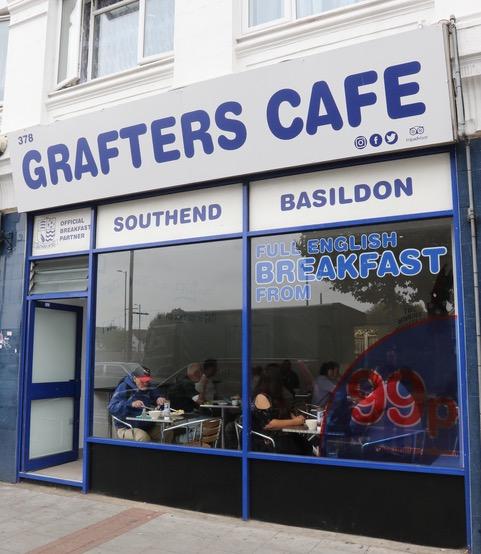  Bosses at Grafters Cafe, in Westcliff-on-Sea, Essex, say they have sold 2,000 of the fry-ups since opening two weeks ago