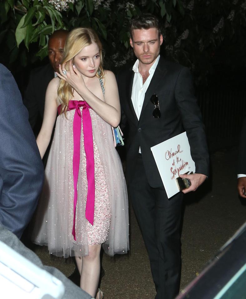  Ellie Bamber and Richard were seen leaving a party together earlier this year