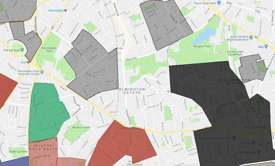 Elmington Estate in Camerwell is surrounded by warring gangs