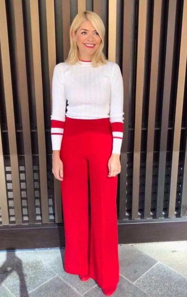  This colour block outfit - which Holly wore in May - came to just £76