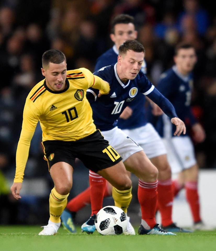  Eden Hazard will be Belgium's key creative outlet, after scoring against Scotland