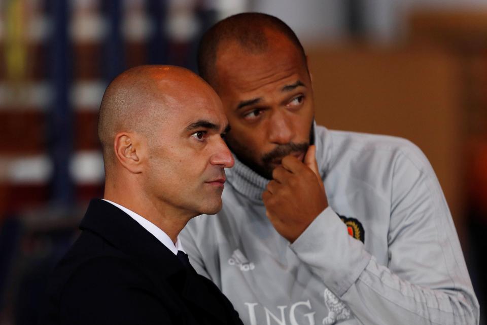  Henry is carrying on his work with Belgium head coach Roberto Martinez