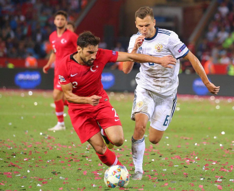  Left-winger Denis Cheryshev featured for Russia during the 1-1 draw against Turkey in the Uefa Nations League in Moscow last Friday