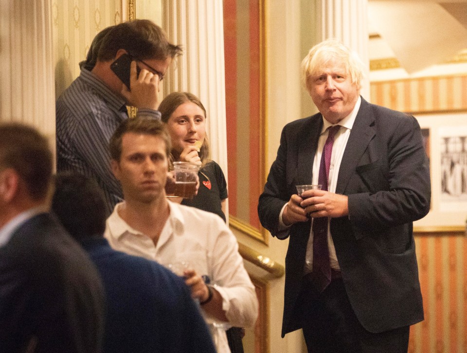 Boris and his daughter Lara were seen together at the Gielgud Theatre in the West End last night