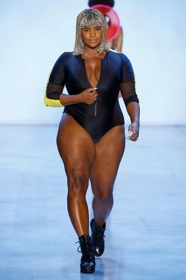  Breast-cancer survivor Ericka Hart also took to the catwalk