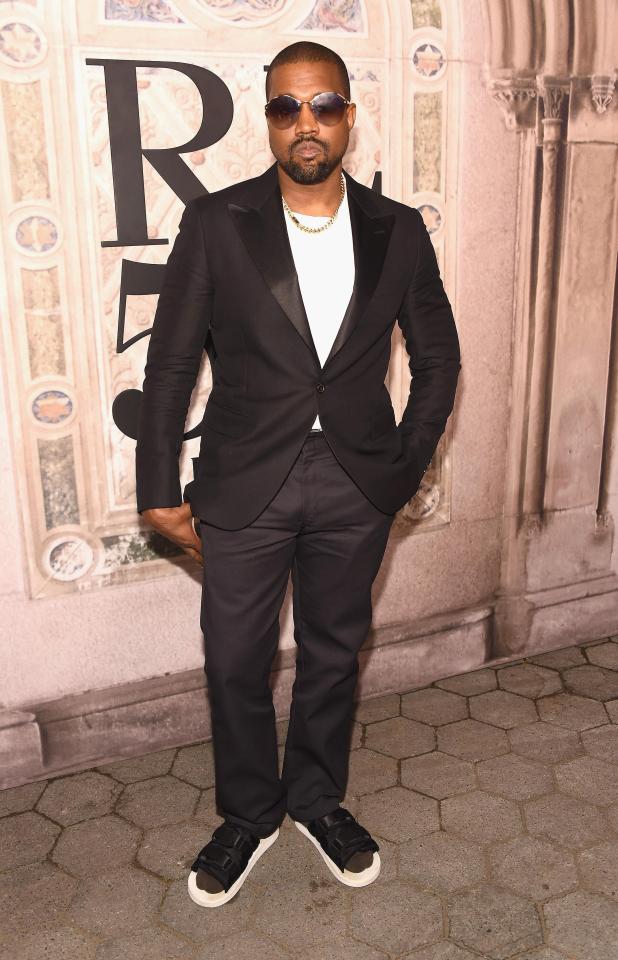  Kanye West made an appearance in a dashing suit