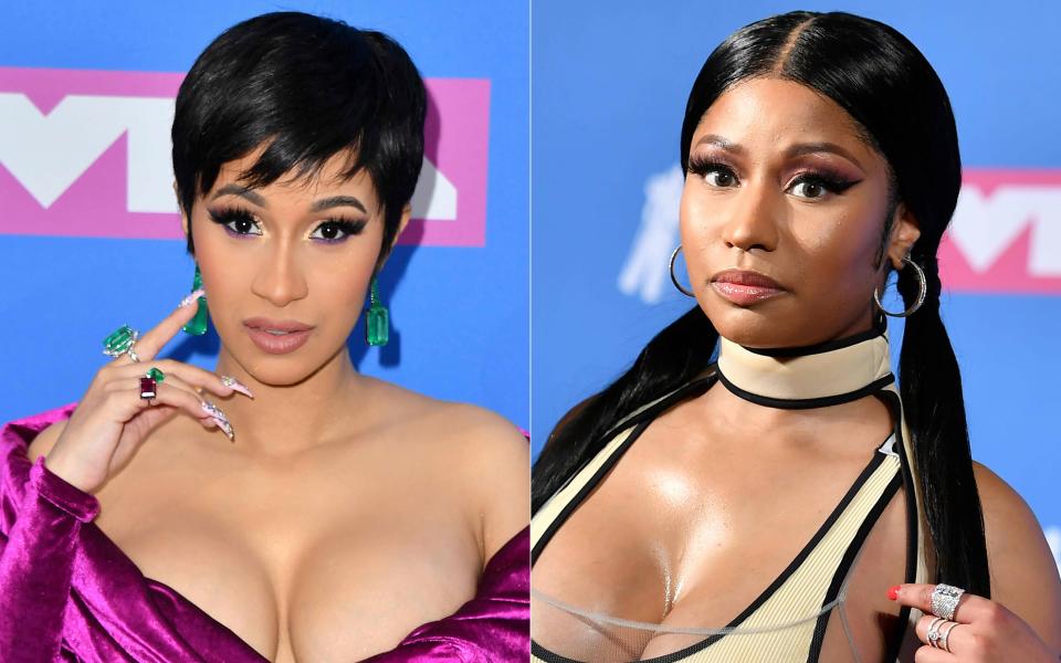  Cardi B has reignited her feud with Nicki Minaj