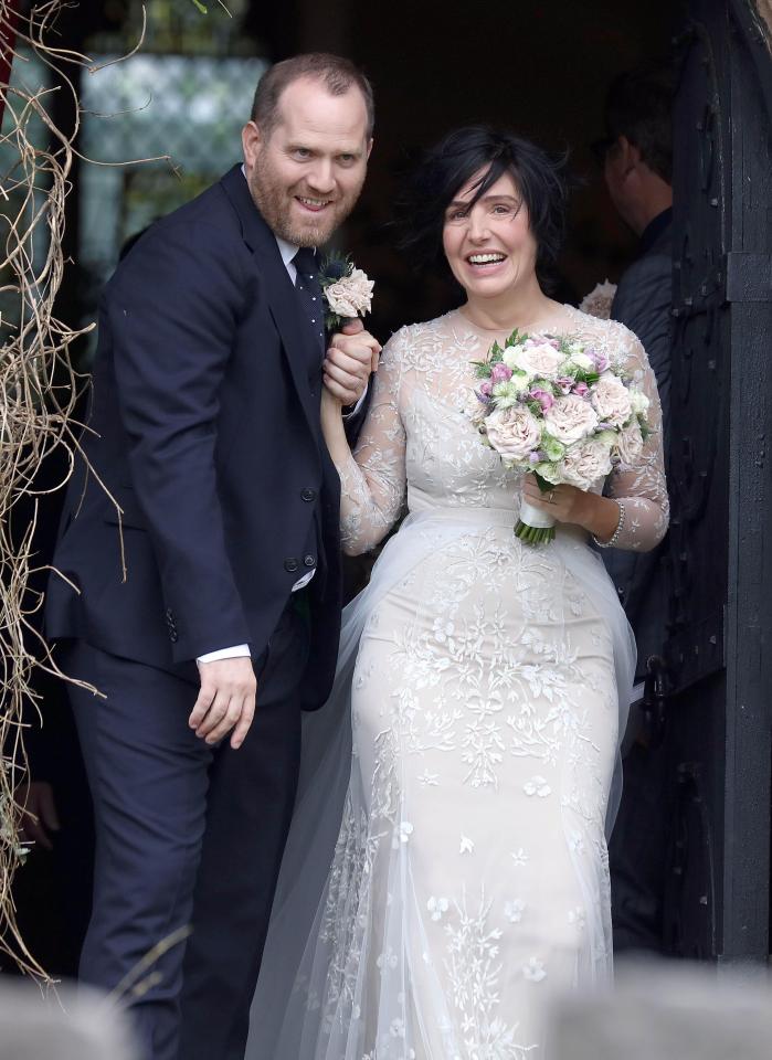  Texas frontwoman Sharleen Spiteri tied the knot with chef Bryn Williams yesterday in a white lace dress designed by pal Stella McCartney