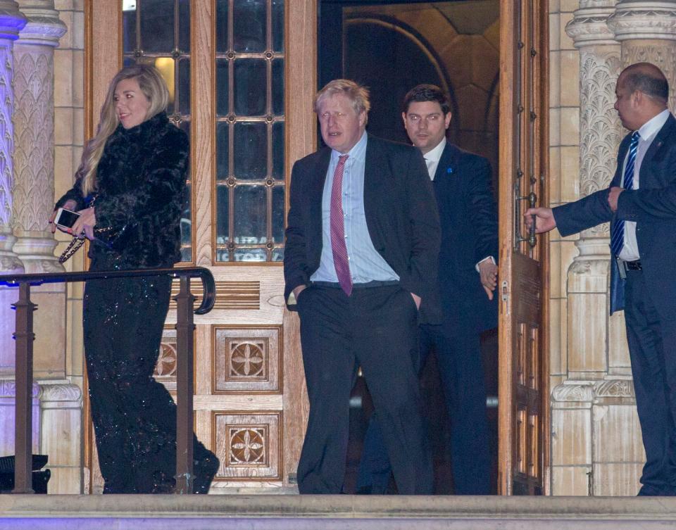  Boris and Carrie at the Conservatives' Black and White Ball in February