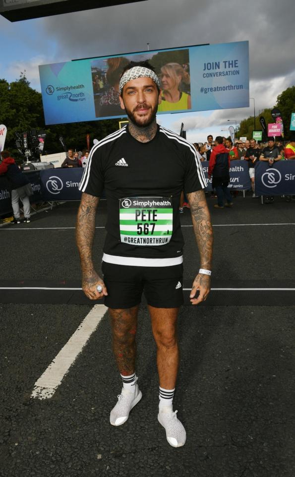  Pete Wicks joined the runners in Newcastle today