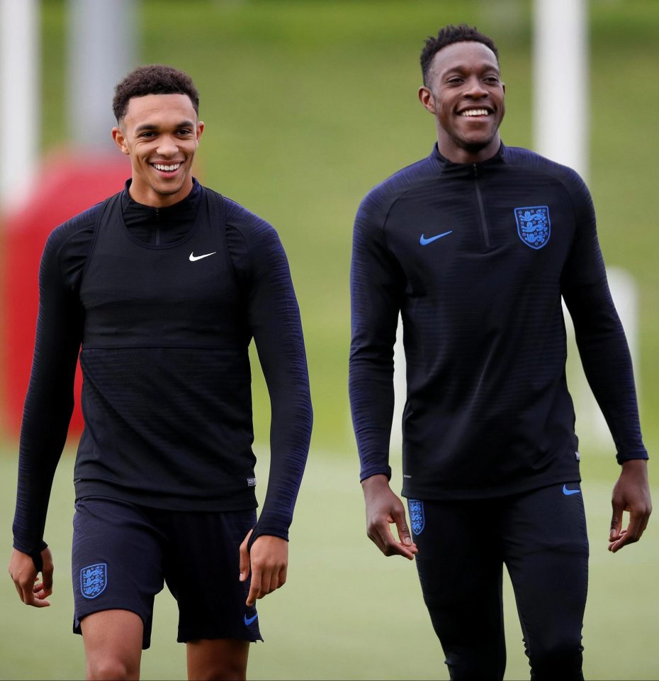  Trent Alexander-Arnold and Danny Welbeck are back in training with England following the 2-1 Wembley loss against Spain in the Uefa Nations League opener