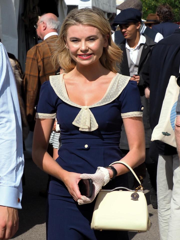  Georgia Toffolo was spotted posing for pictures whilst dressed in a period outfit