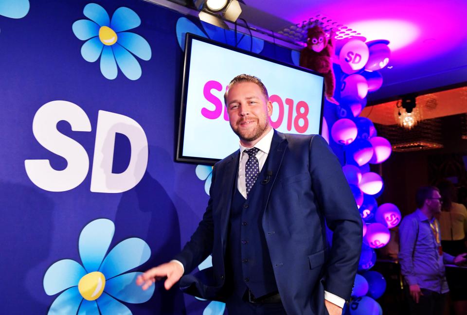  Mattias Karlsson of the Sweden Democrats