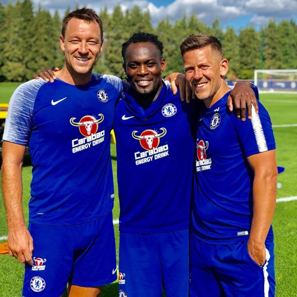  Terry has been keeping his fitness up this summer, despite an extended break with his family, and has been spotted utilising Chelsea's Cobham facilities