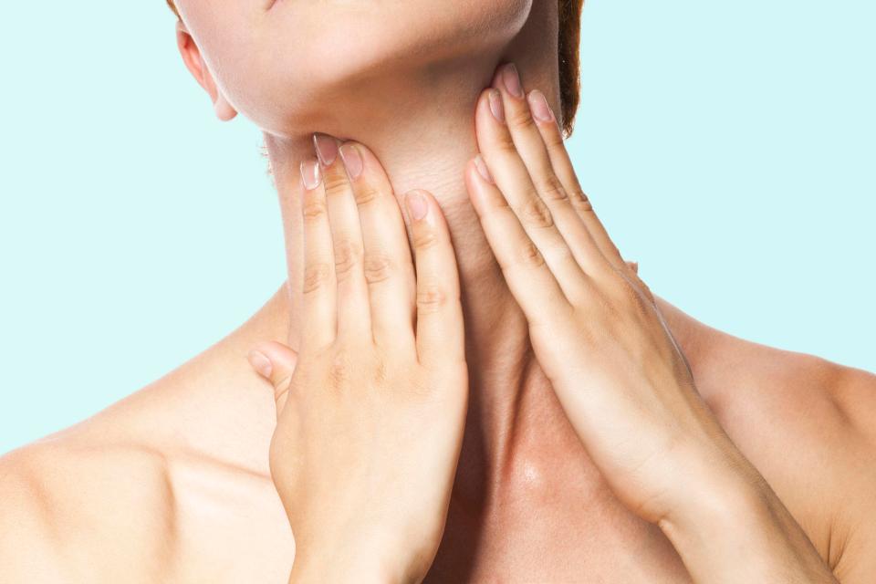  The thyroid is a gland located in the neck