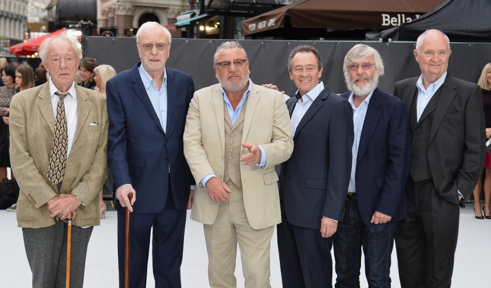  From left to right, Sir Michael Gambon, Sir Michael Caine, Ray Winstone, Paul Whitehouse, Sir Tom Courtenay and Jim Broadbent