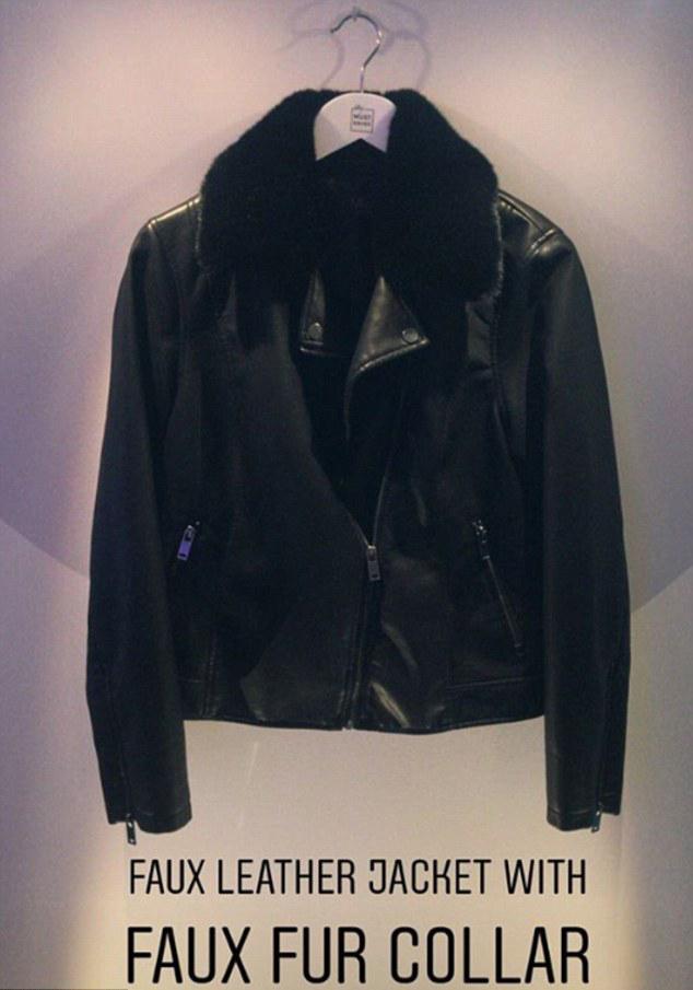  We love this dreamy fur leather jacket