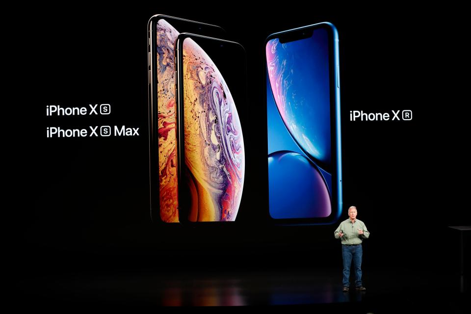  Three new iPhones were revealed, with prices ranging from £749 to £1,449