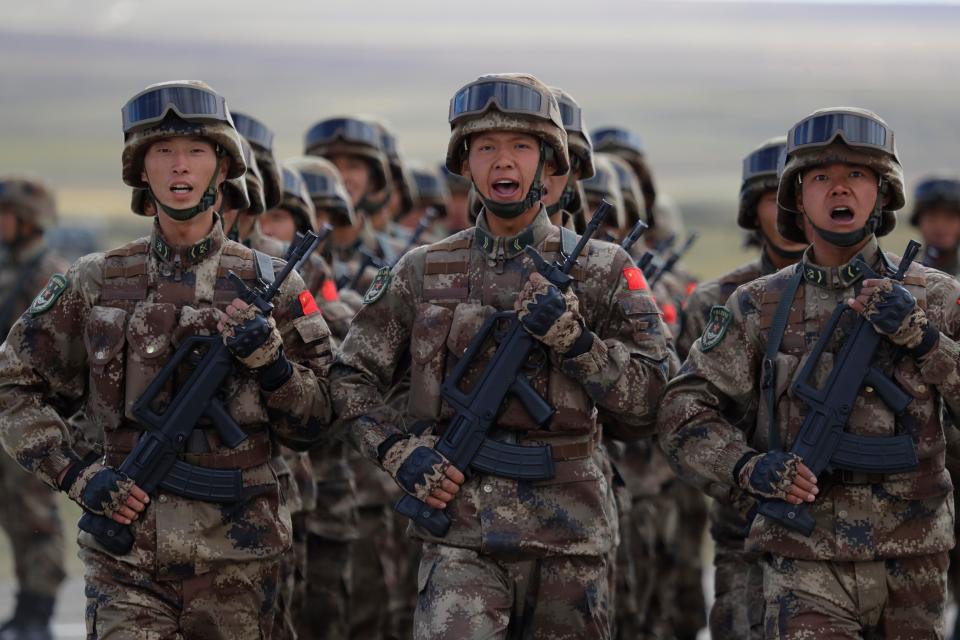  Thousands of Chinese troops are also taking part in the massive drills in Russia