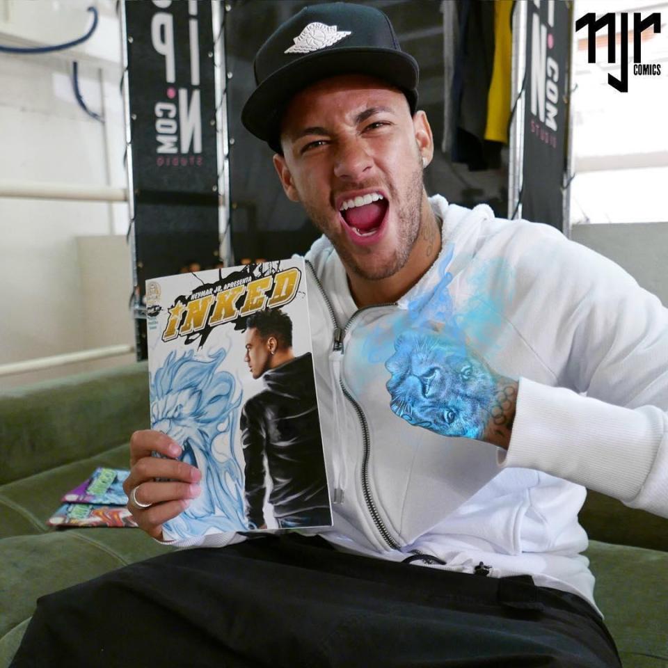  Neymar has launched his very own superhero comic book series, called Inked